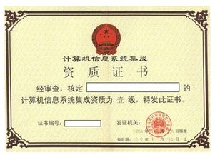系統集成一級資質標準下的軟件開發業績要求